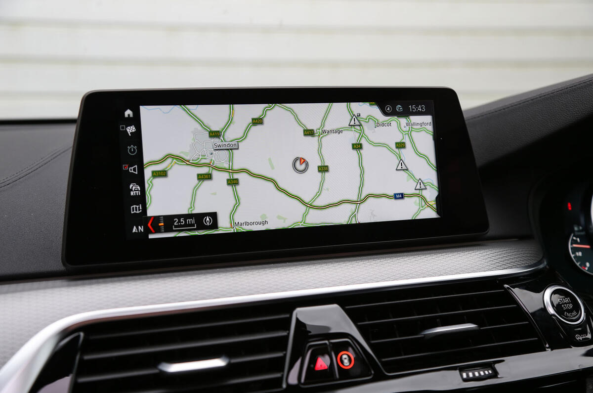 BMW 6 Series Gran Turismo sat nav screen