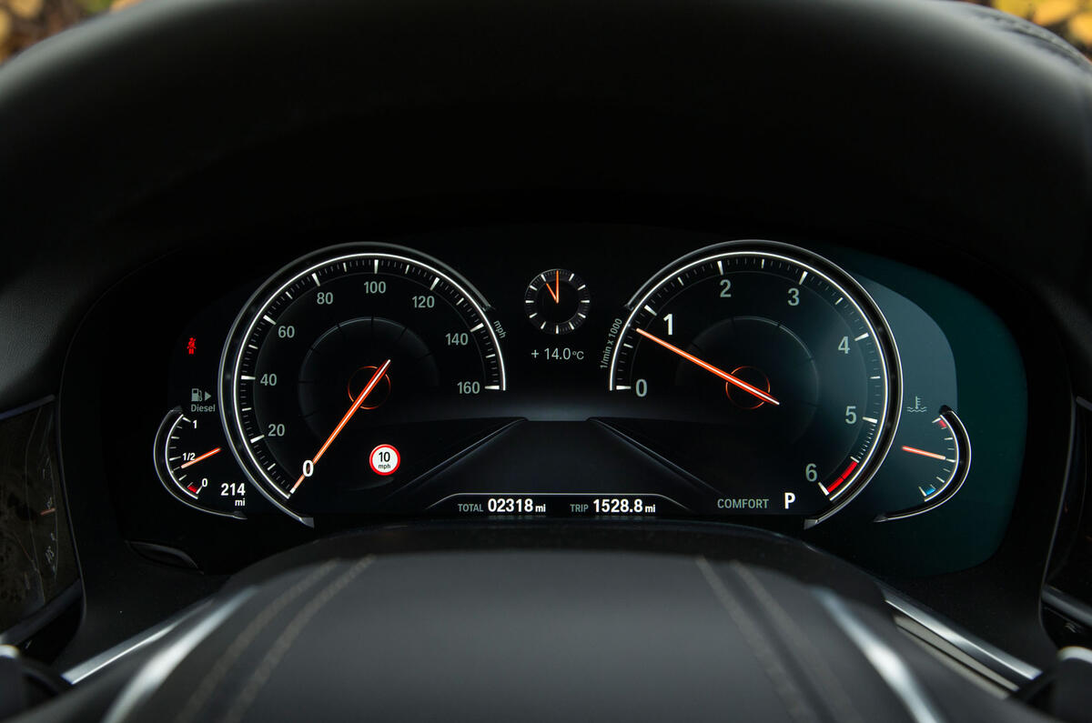 BMW 7 Series digital instrument cluster