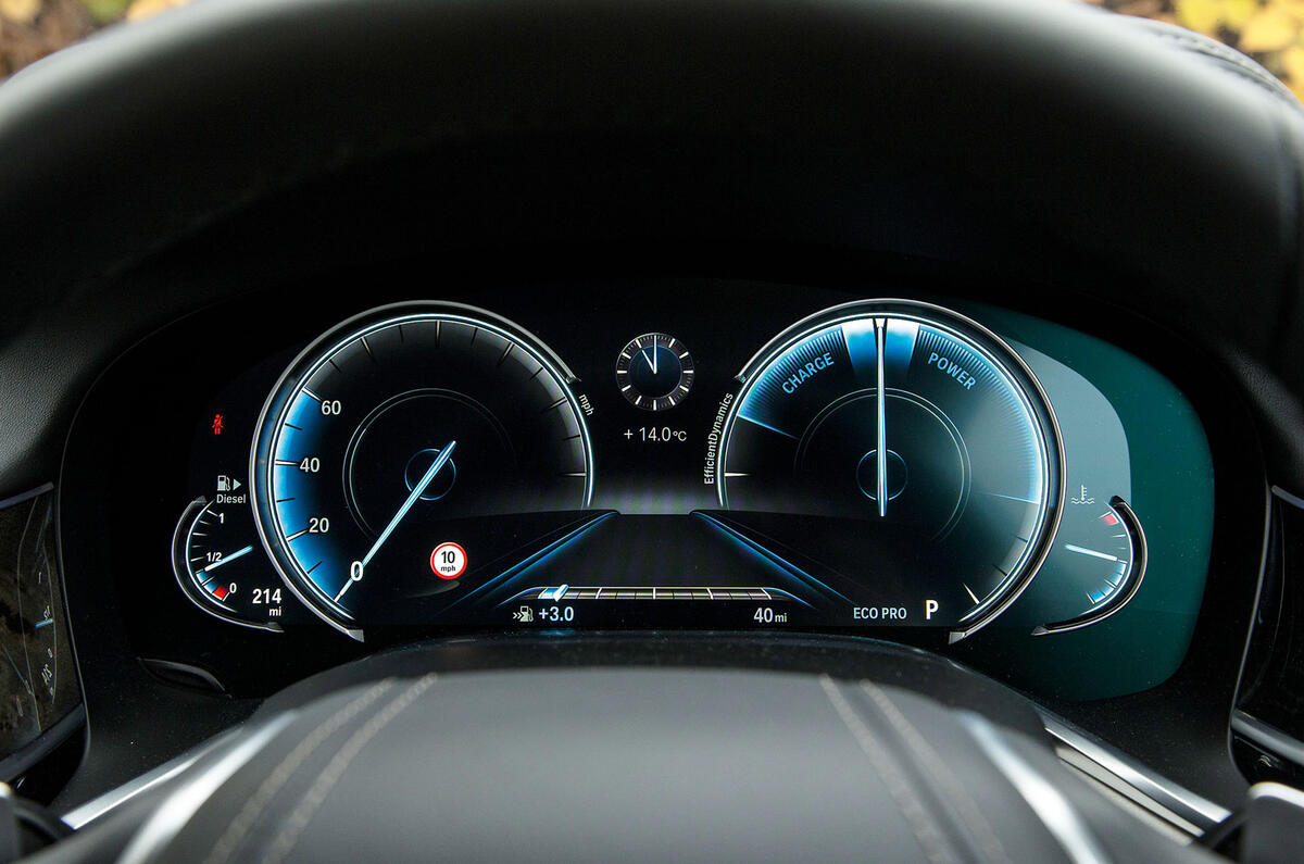 7 Series Eco-Mode instrument cluster