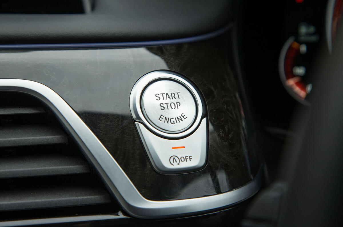BMW 7 Series ignition button