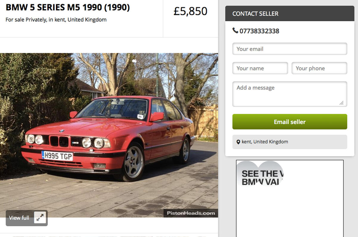 no title To buy or not to buy? 1990 BMW E34 M5 for £5850