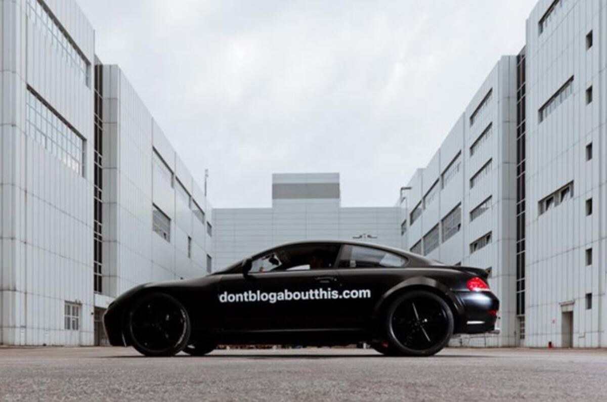 BMW site shows secret sports car