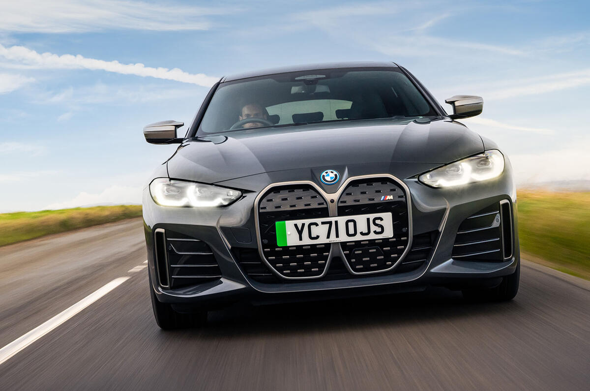 bmw i4 review 2023 003 tracking nose on bmw i4 review 2023 003 tracking nose on