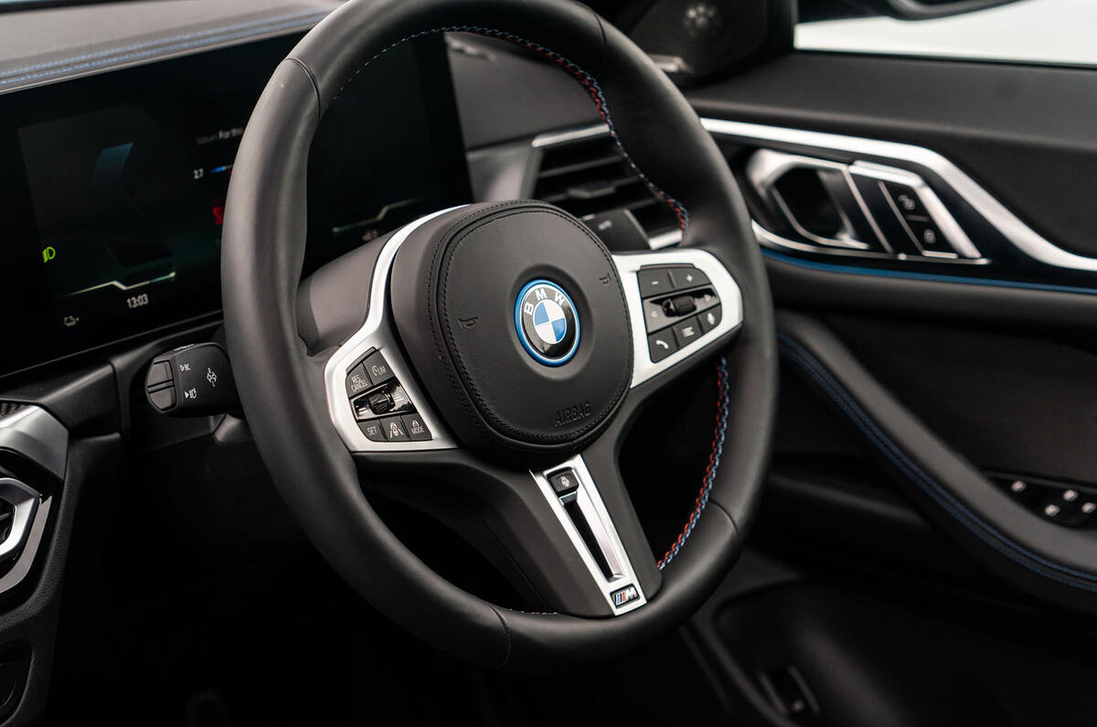 bmw i4 review 2023 013 steering wheel bmw i4 review 2023 013 steering wheel