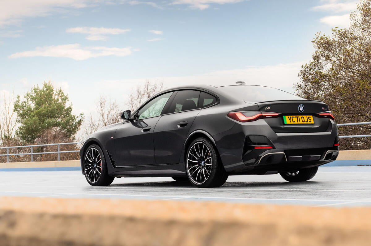 bmw i4 review 2023 024 static rear bmw i4 review 2023 024 static rear