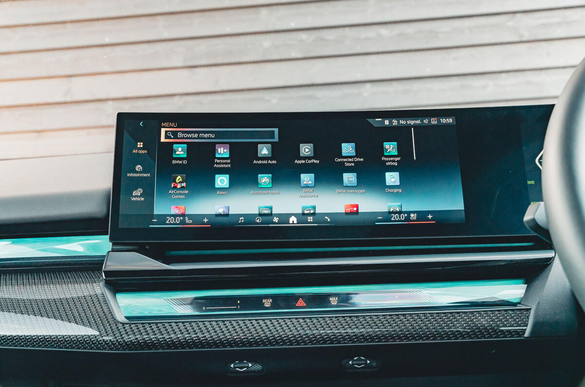 bmw i5 review 2023 11 infotainment