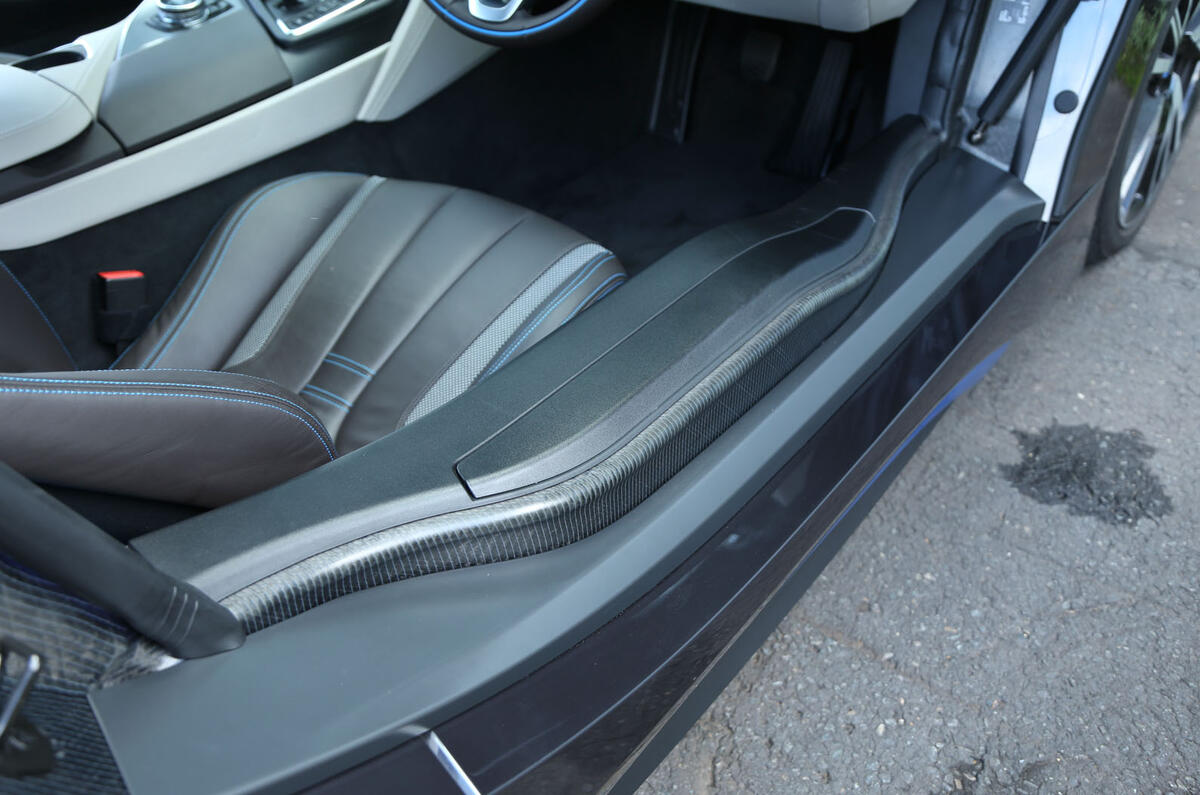 BMW i8's front seat