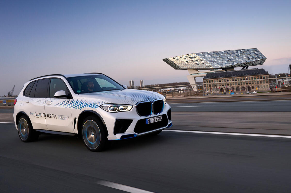 bmw ix5 hydrogen review 2023 06 tracking front