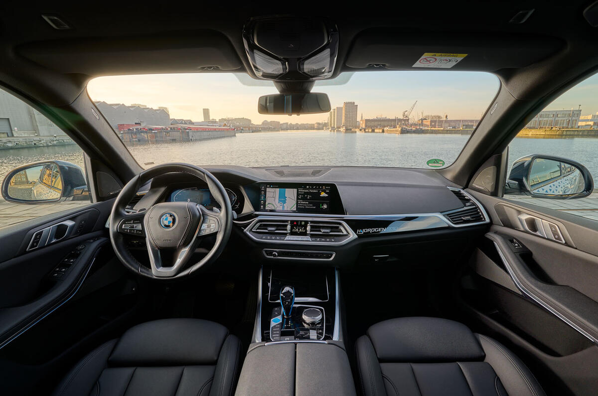 bmw ix5 hydrogen review 2023 13 cabin