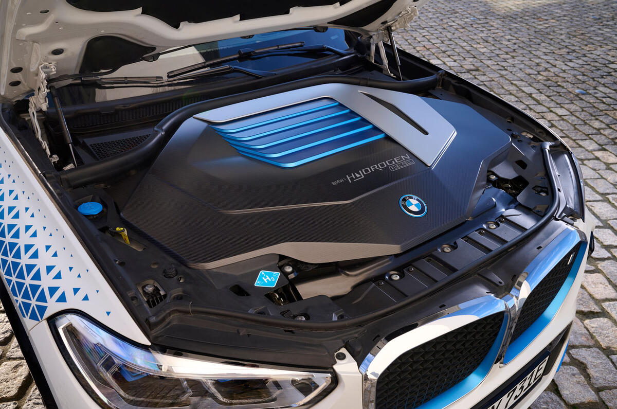 bmw ix5 hydrogen review 2023 22 engine bay