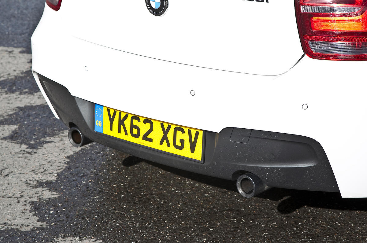 BMW M135i twin exhausts