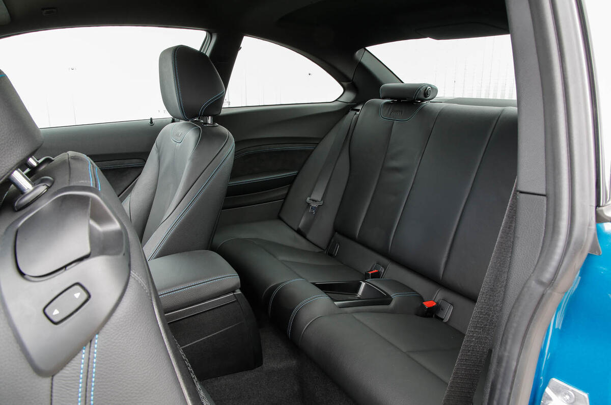 BMW M2 rear seats