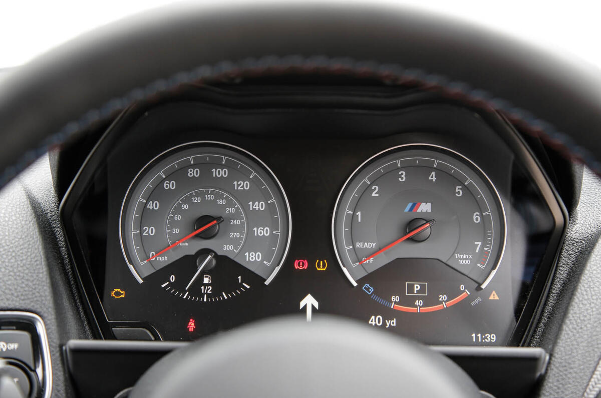 BMW M2 instrument cluster