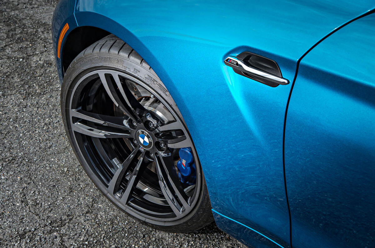 BMW M2 muscular front wheel arch