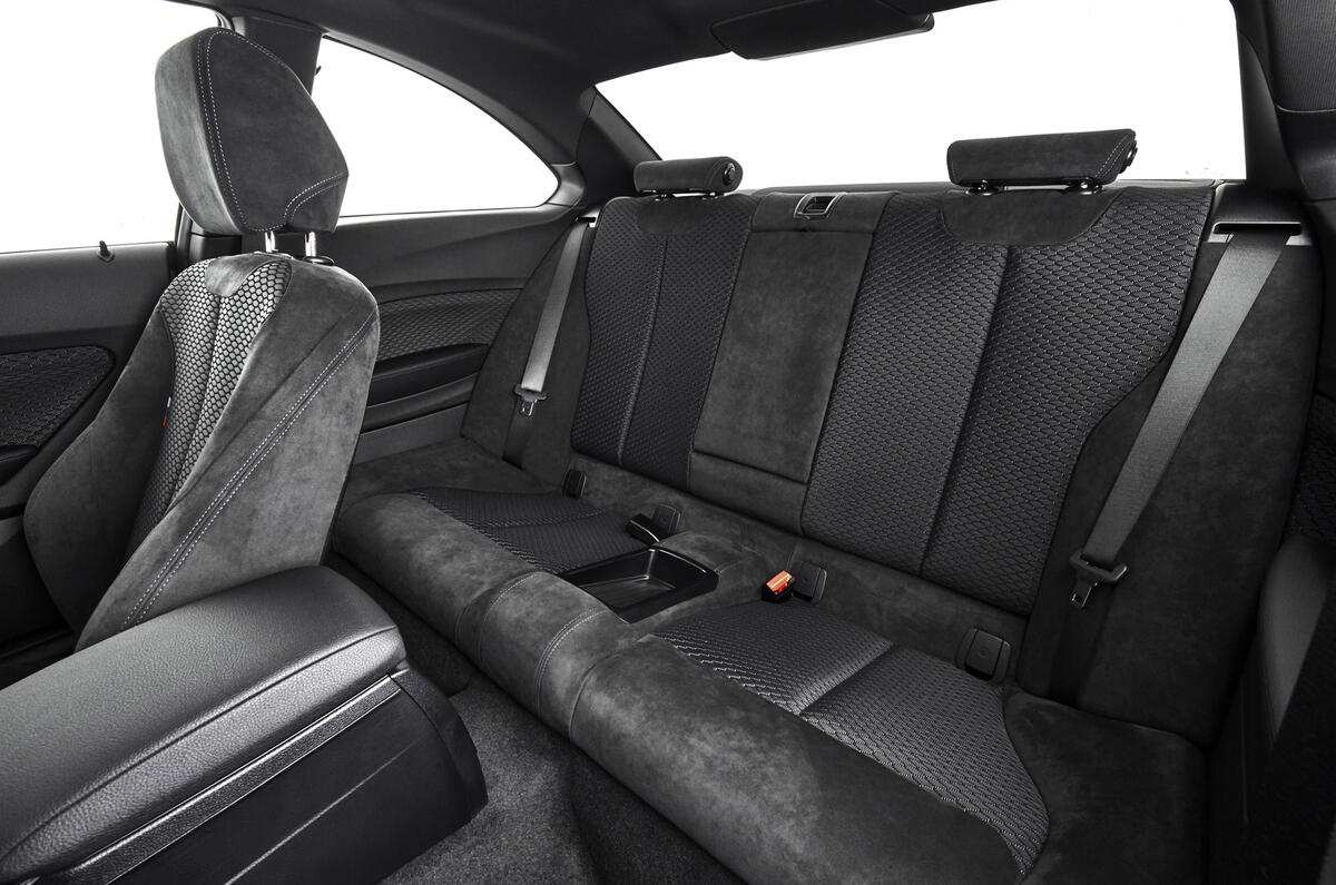 BMW M240i rear seats