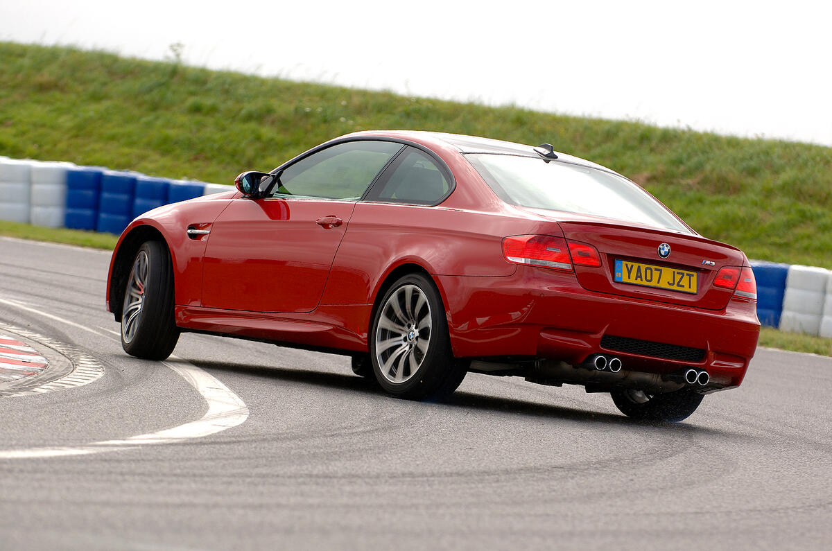 BMW M3 hard rear cornering