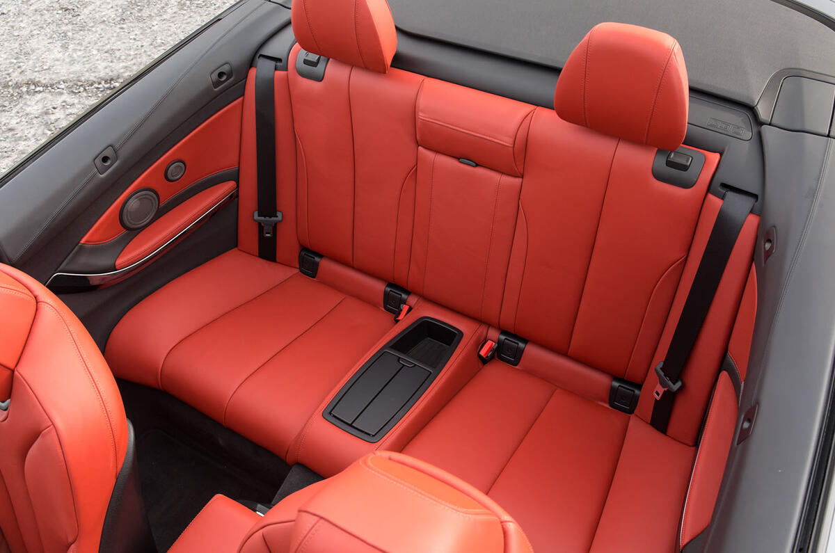 BMW M4 Convertible rear seats