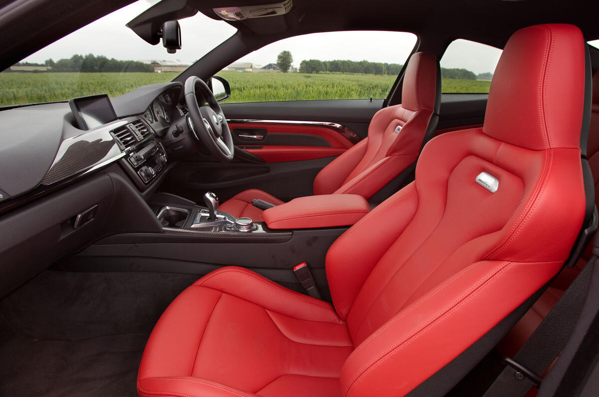 BMW M4 front seats