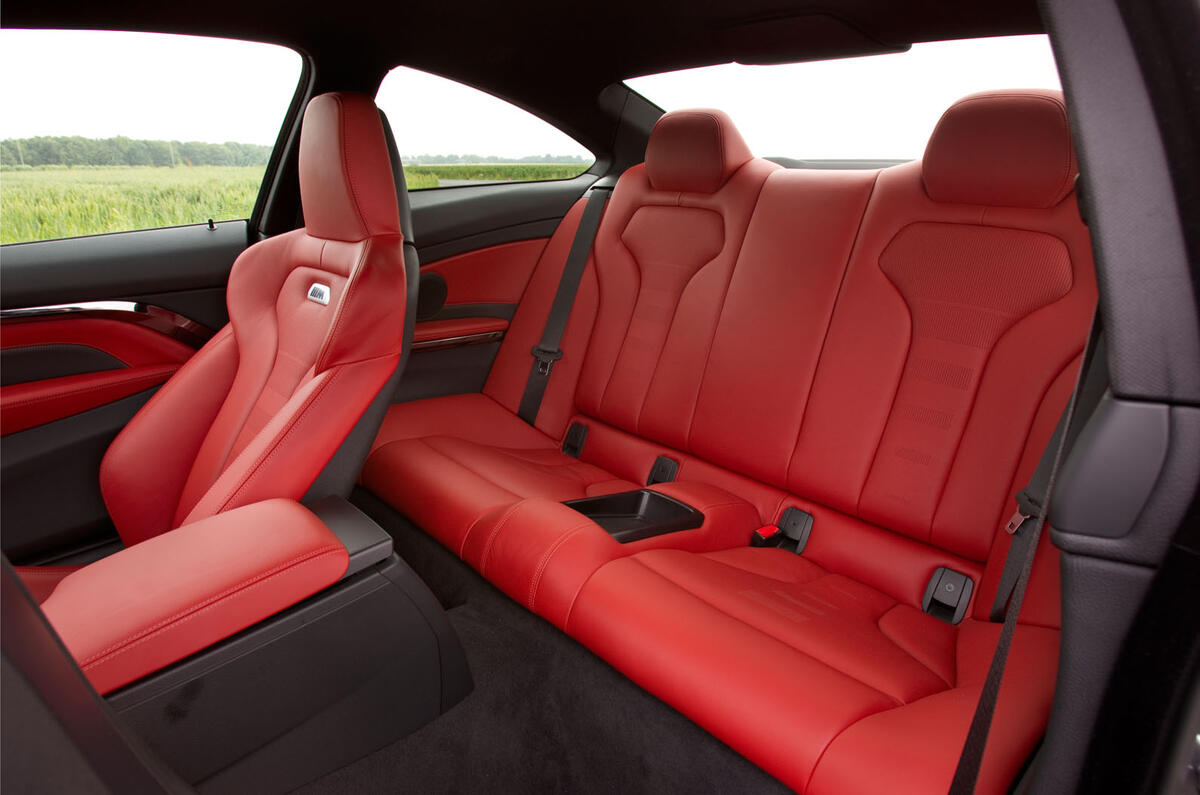 BMW M4 rear seats