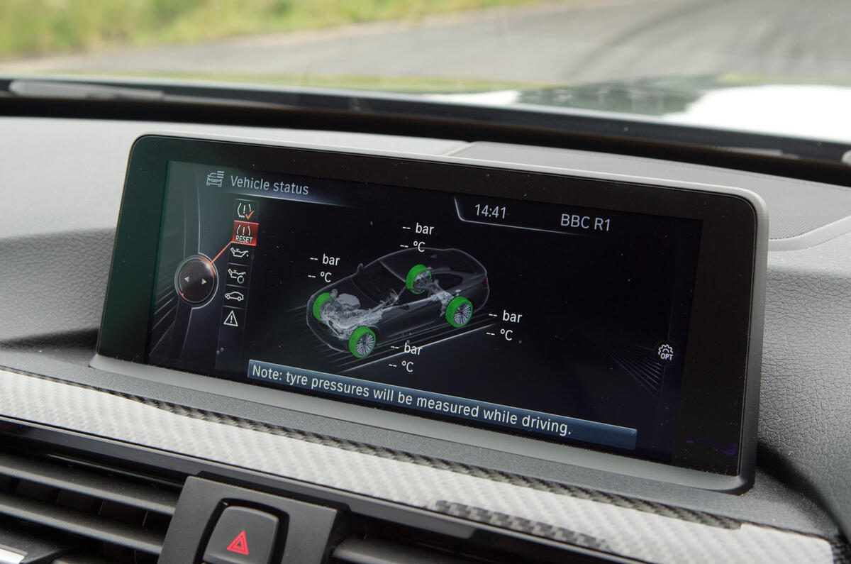 BMW M4 iDrive infotainment system