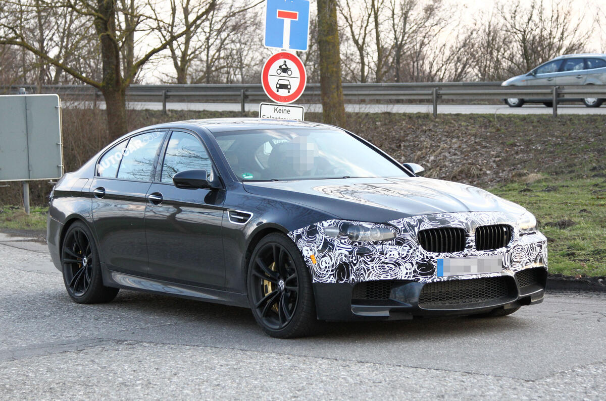 no title 2014 BMW M5 spied for the first time