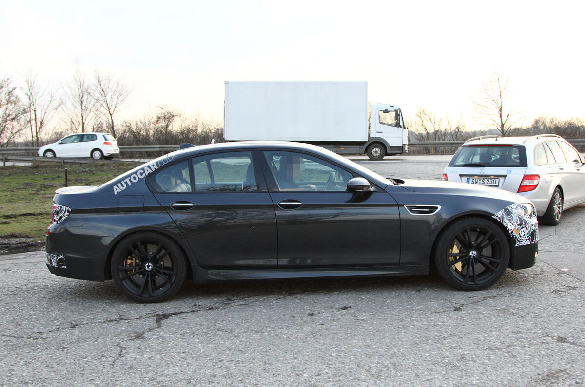 no title 2014 BMW M5 spied for the first time