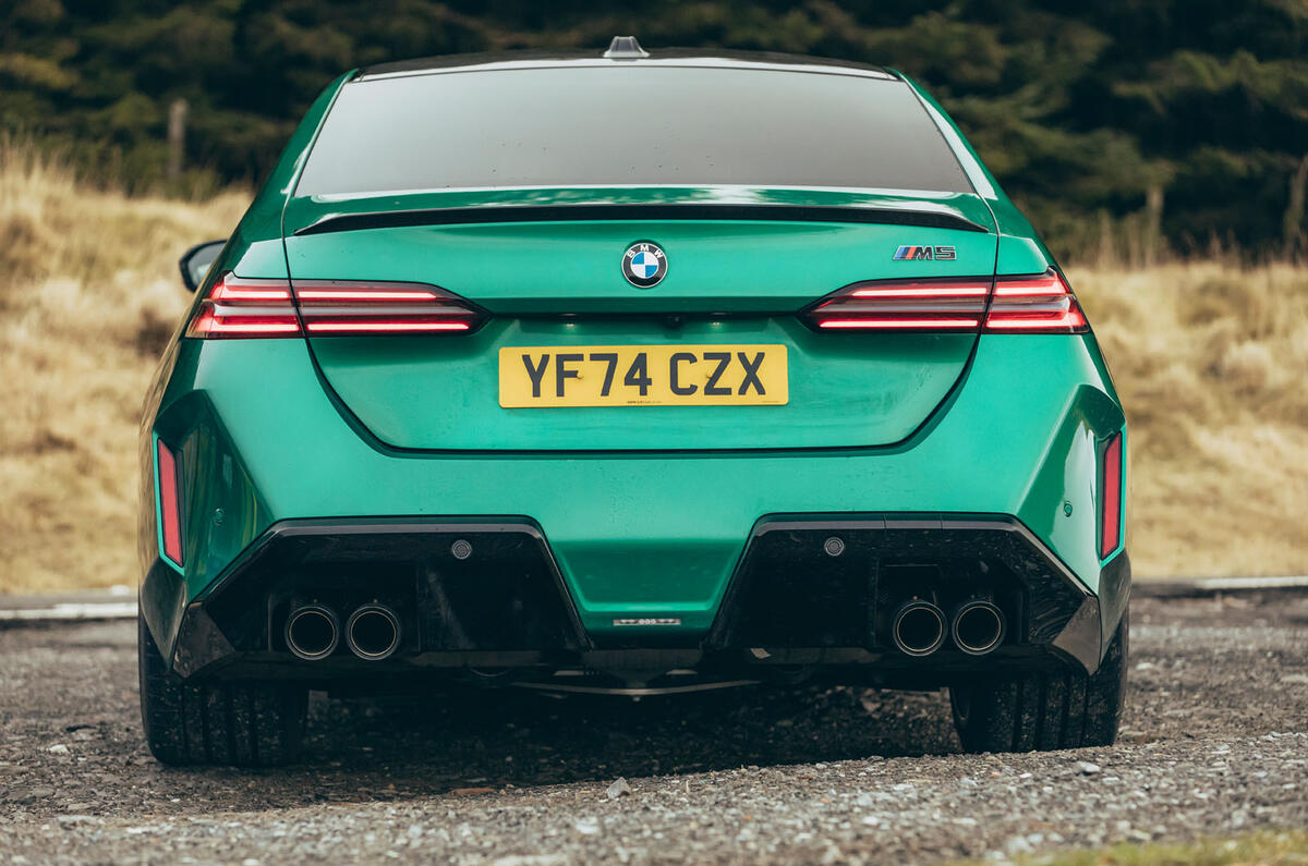 BMW M5 review 2025 011 rear end