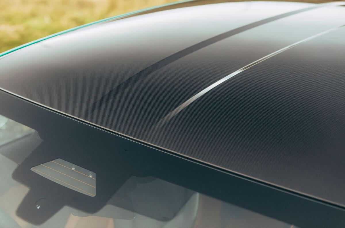 BMW M5 review 2025 014 carbon roof