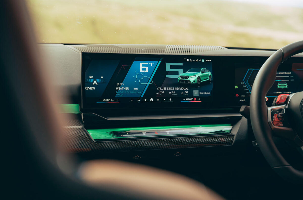 BMW M5 review 2025 017 infortainment