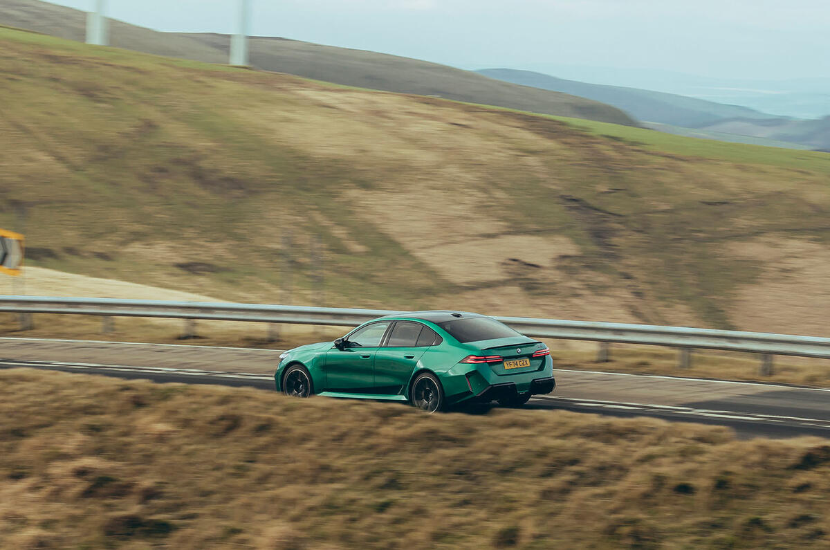 BMW M5 review 2025 030 side panning