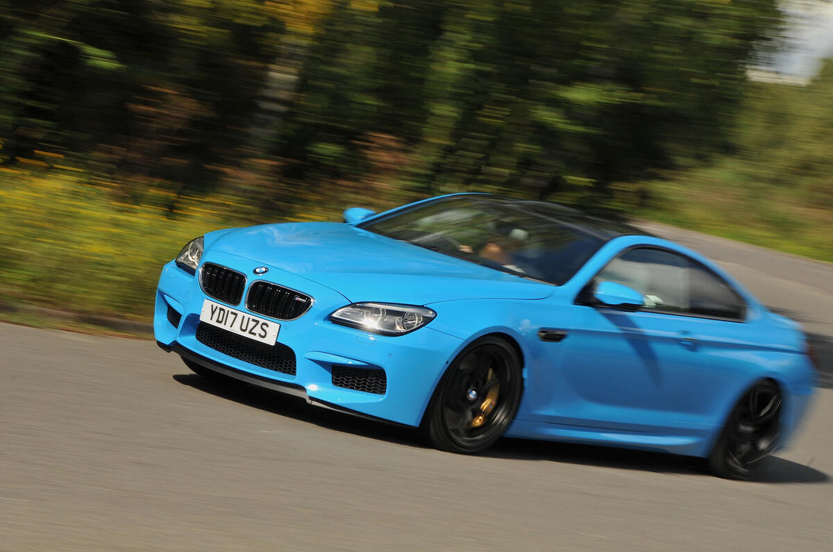 BMW M6 hard cornering