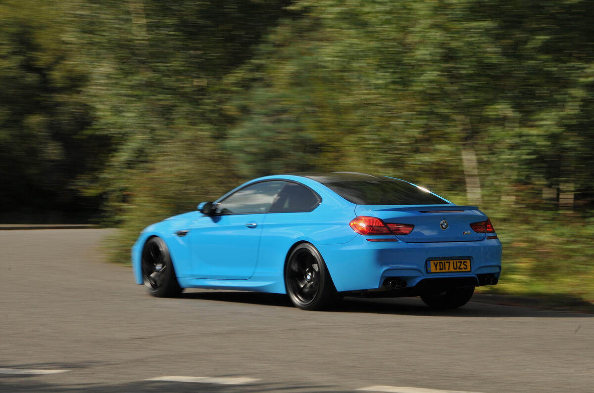 BMW M6 rear cornering