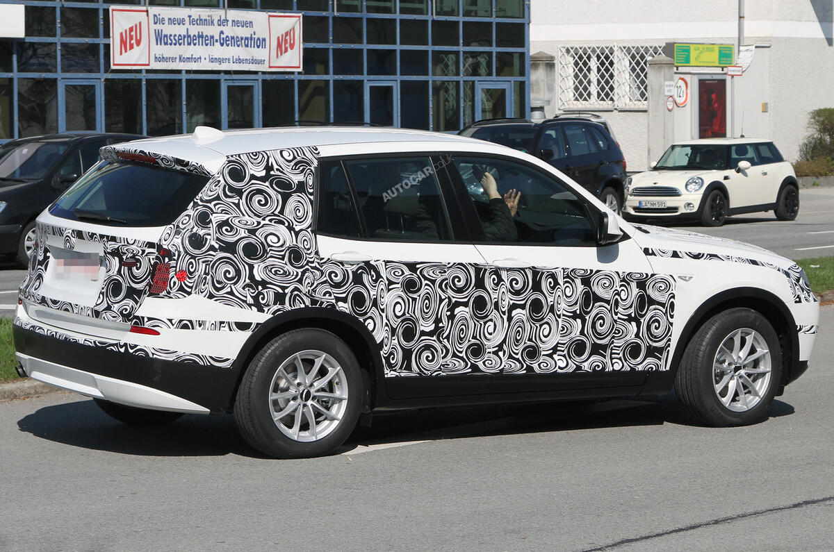 Next BMW X3 spied in testing