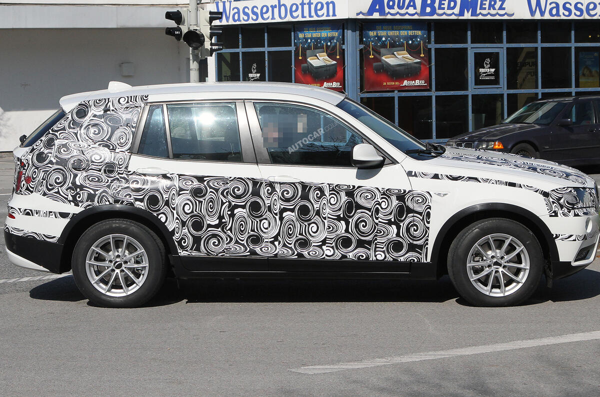 Next BMW X3 spied in testing