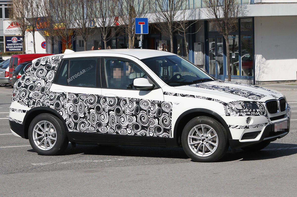 Next BMW X3 spied in testing