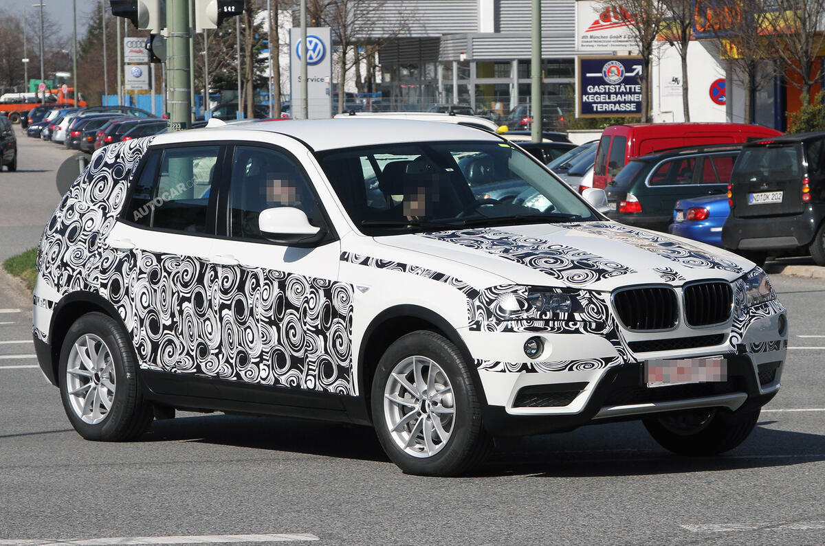 Next BMW X3 spied in testing