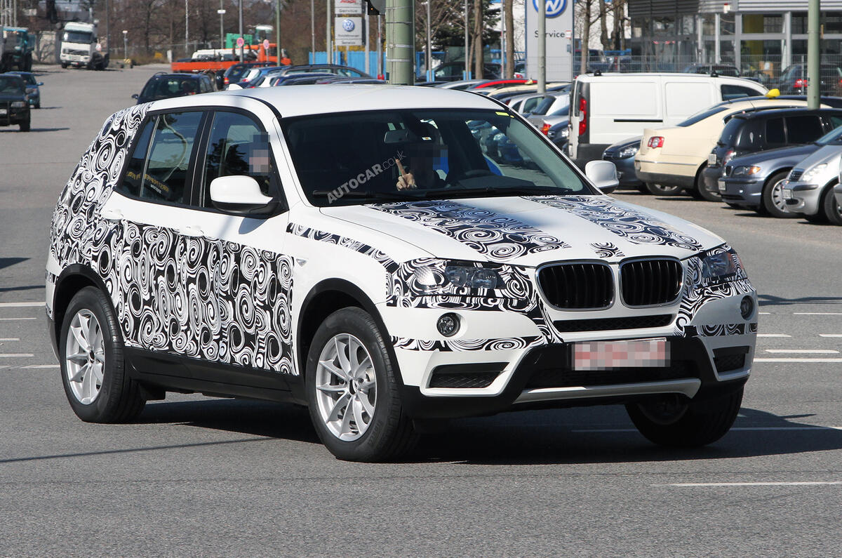Next BMW X3 spied in testing