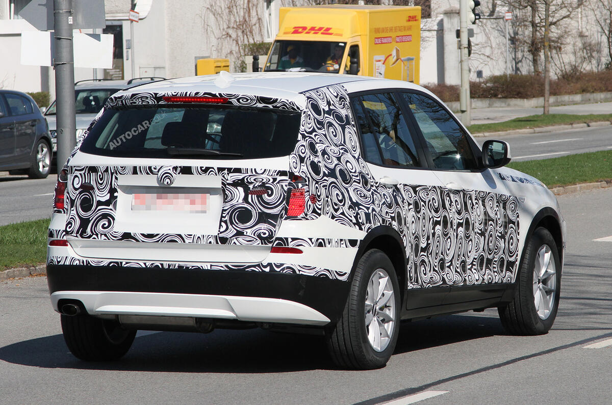 Next BMW X3 spied in testing