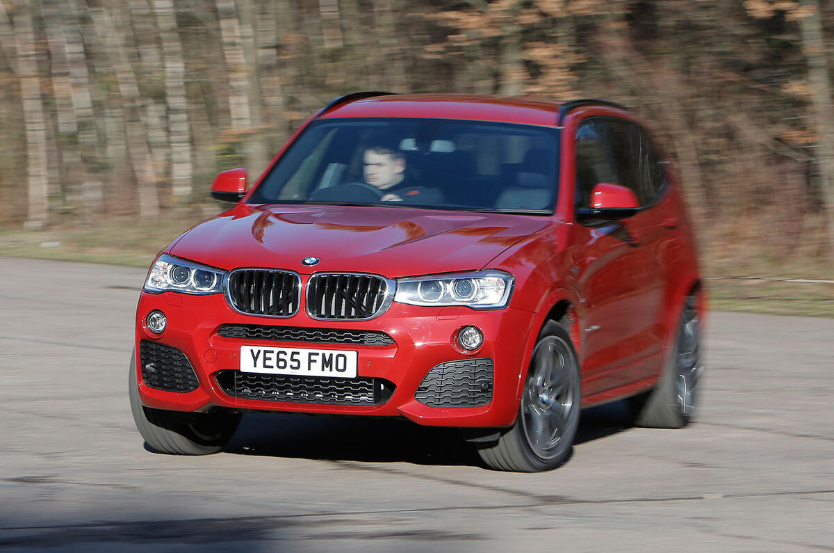 BMW X3 cornering