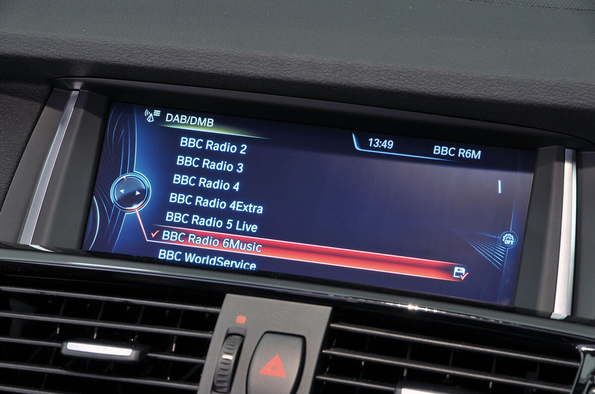 BMW X3 iDrive system