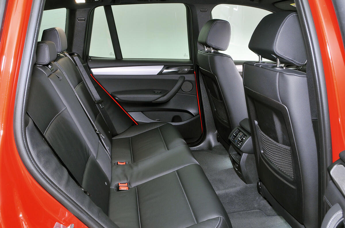 BMW X3 rear seats
