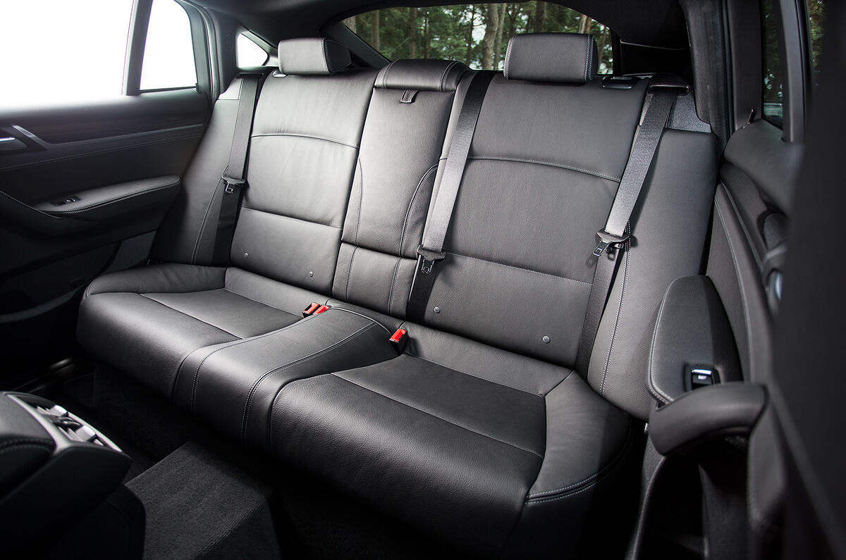 BMW X4 rear seats