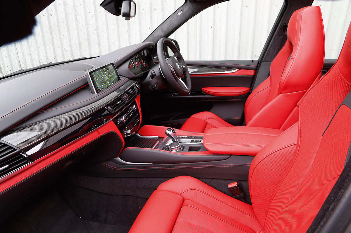 BMW X5 M's front seats