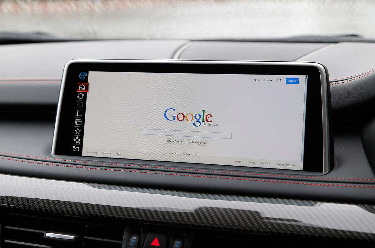 BMW X5 M's iDrive infotainment