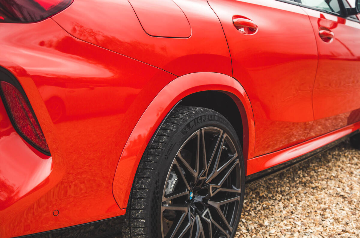 bmw x6m review 2024 07 wheel arch trim