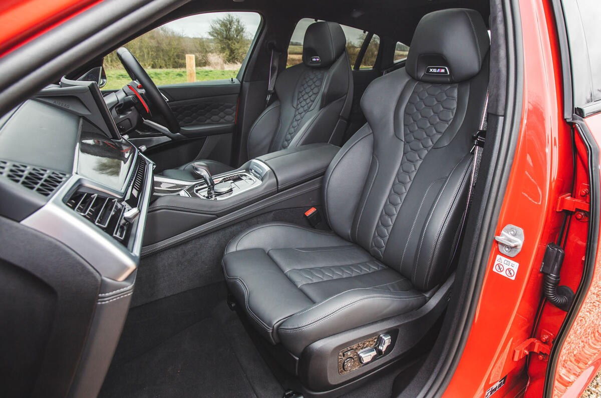 bmw x6m review 2024 12 front seats