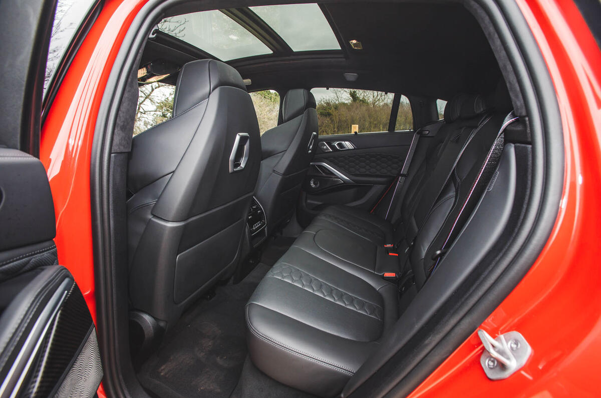 bmw x6m review 2024 13 back seats