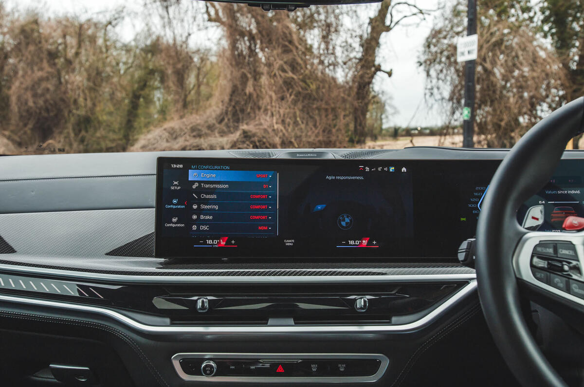 bmw x6m review 2024 16 infotainment settings