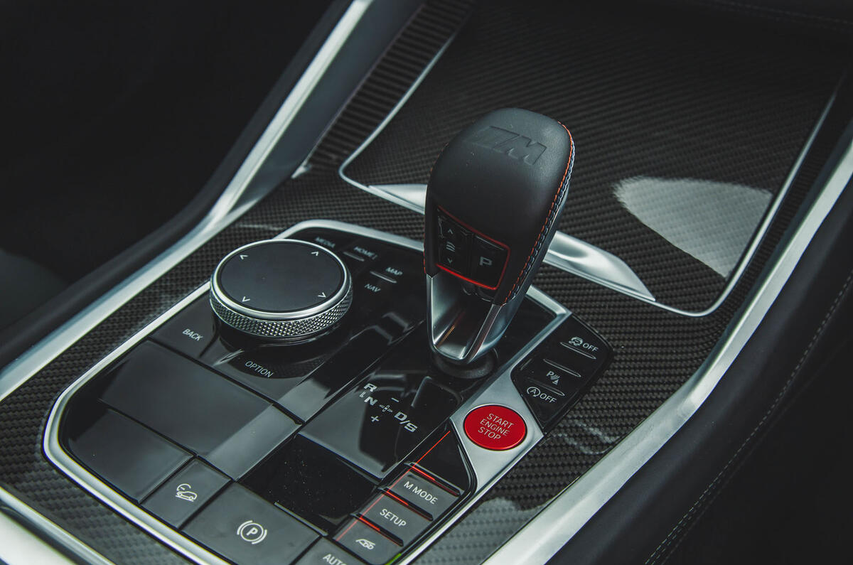 bmw x6m review 2024 17 gearstick