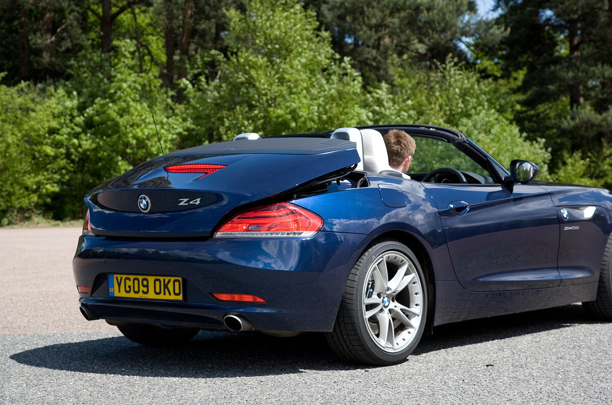 BMW Z4 roof down